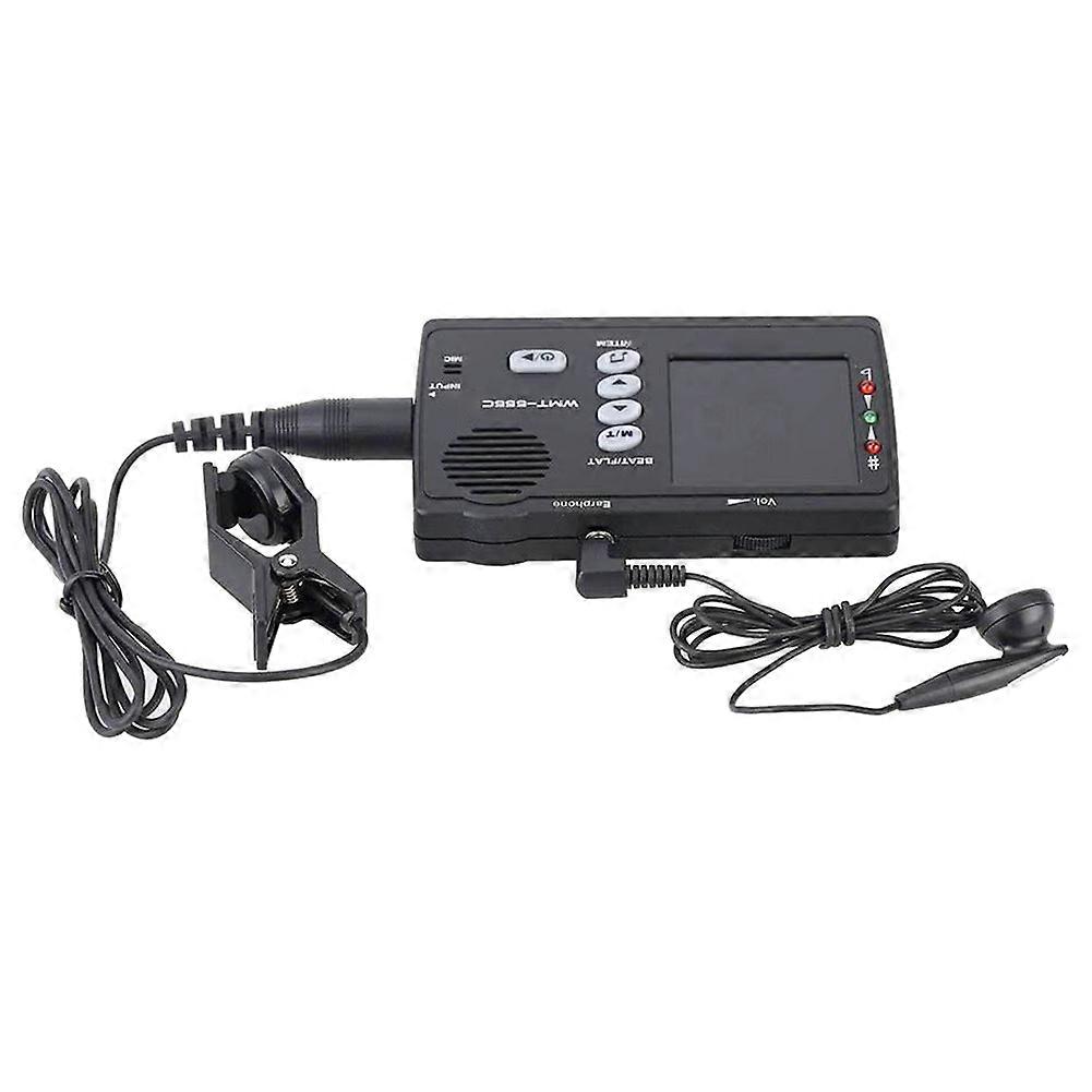 WMT-555C Digital Tuner Metronome Tone Generator Intonation Trainer For Chromatic Guitar Bass Ukulele Violin
