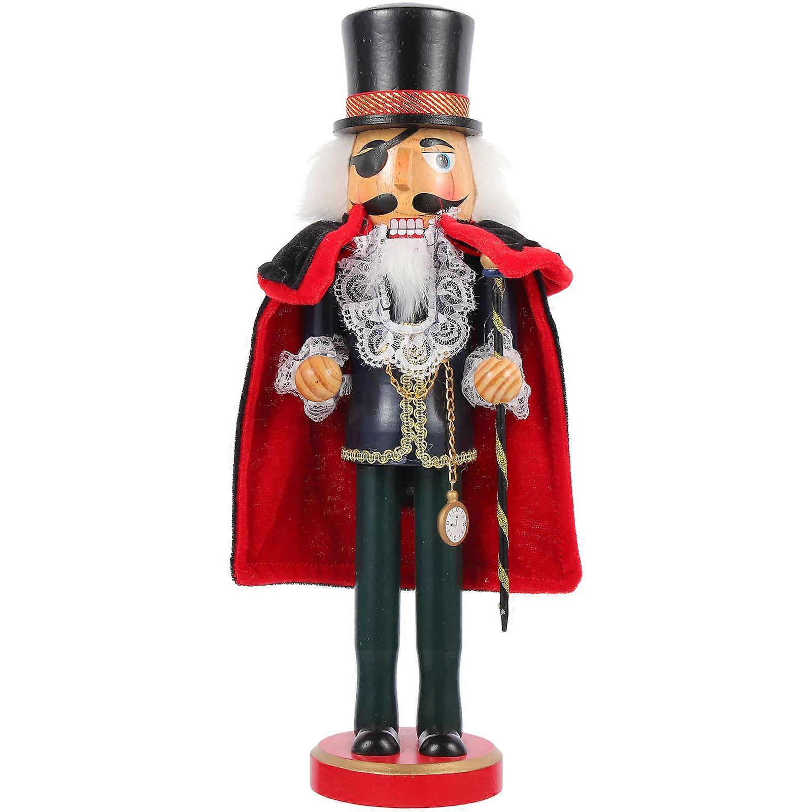 Festival Nutcracker Decoration Wooden Nutcracker Pirate Nutcracker Tabletop Ornament