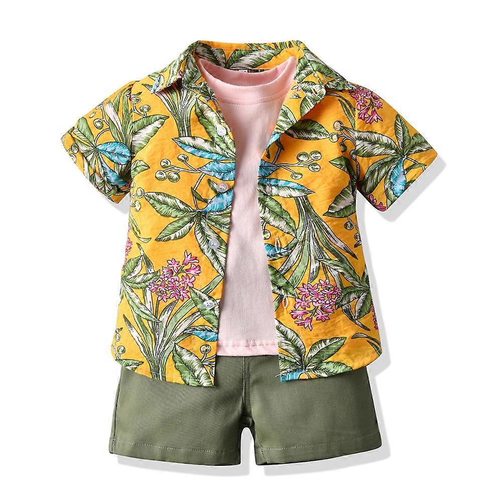 Boys Summer Outfits Short Sleeve T-Shirt Shorts Sets