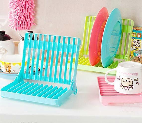 Foldable portable practical kitchen with tableware drain