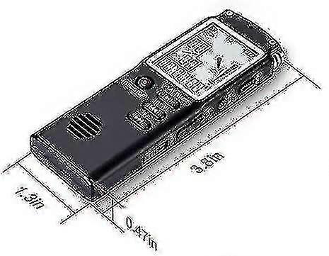 Digital Voice Recorder Usb Professional 96 Hour Voice Recorder With Wav Mp3 Player-8gb(black)