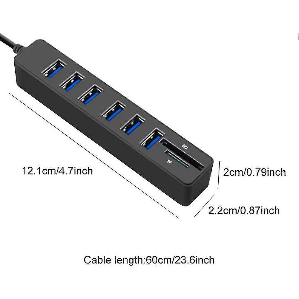 Multifunctional Splitter 2.0 Sd Tf For Pc Laptop Universal Usb Hub