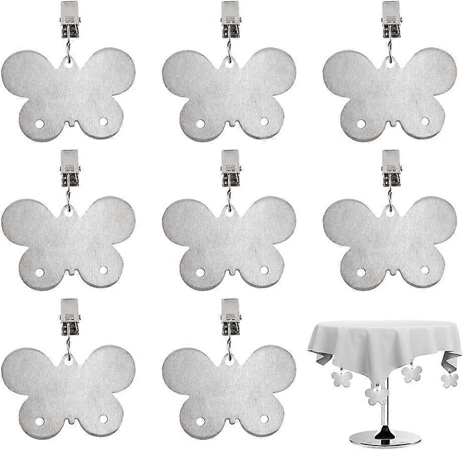Pendentif de nappe de nappe en acier inoxydable Pendentif de nappe à la maison (fleur) 8 pcs(4-D-1)