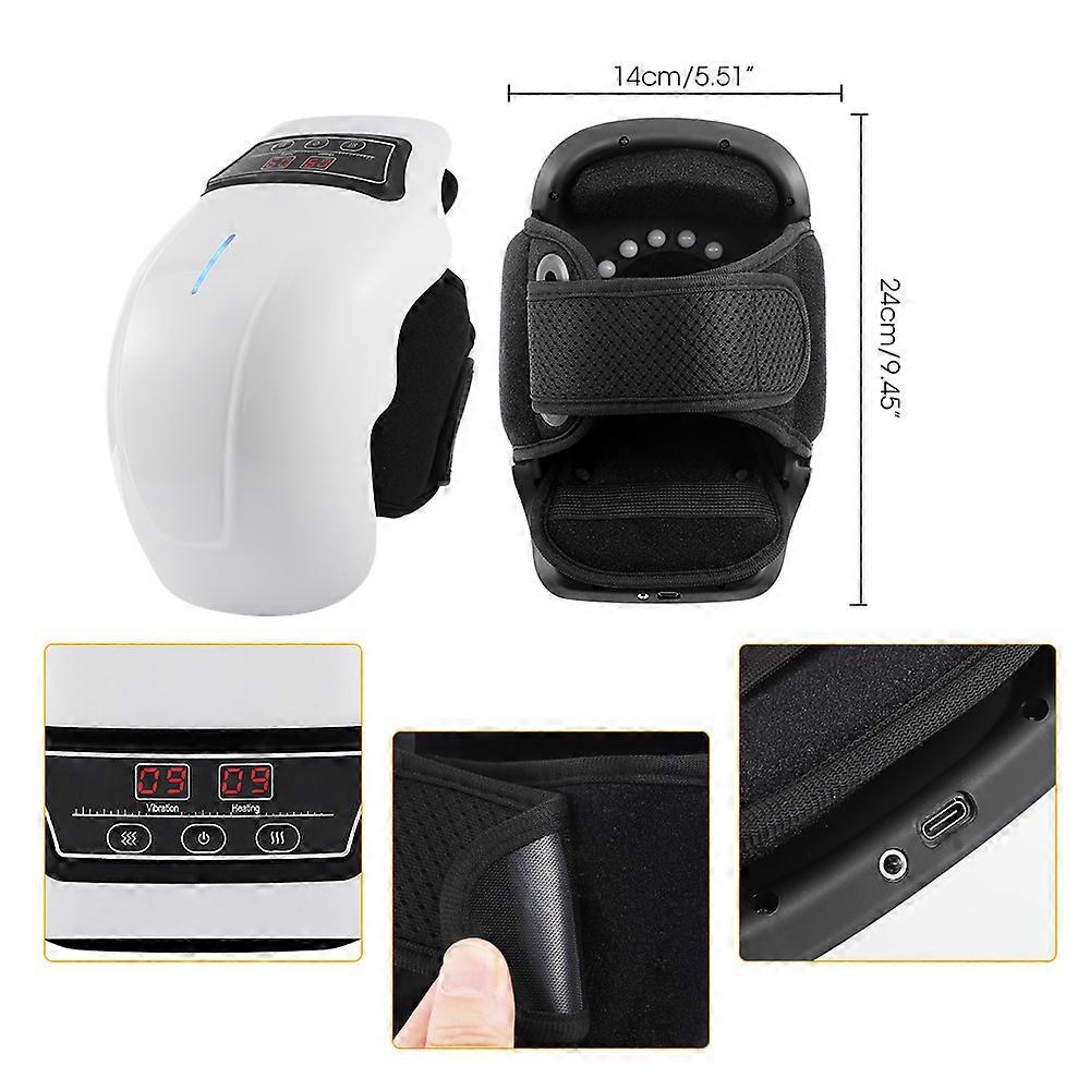Electric Heating Massage Knee Pad Wireless Heated Knee Massager Wormwood  Constant Temperature Hot Compress Vibration Massage | Fruugo NO