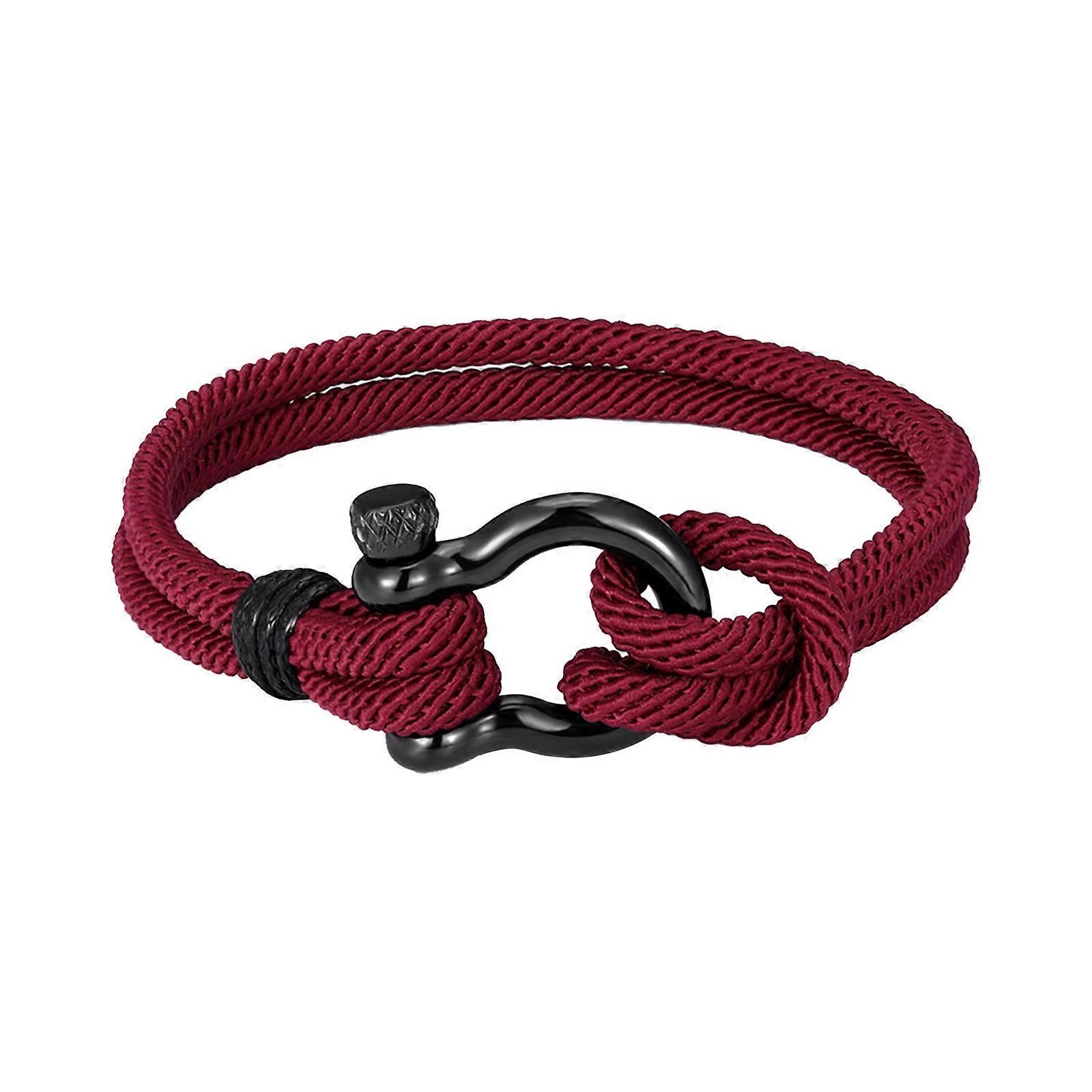 2023 Nytt Varmt Nautisk Vattentät Paracord Manschett Armband Med Stålskruv - Unika Födelsedagspresenter För Pojkar