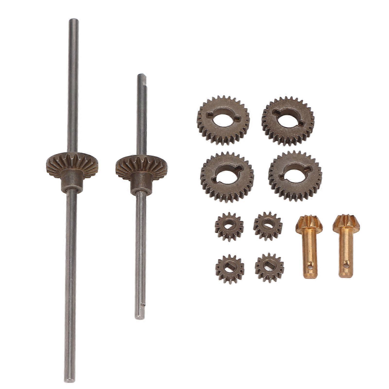 Rak Spår Växel Metall Spår Växel Motor Kugghjul Kugghjul Set För Unimog P06 Modell RC Bil