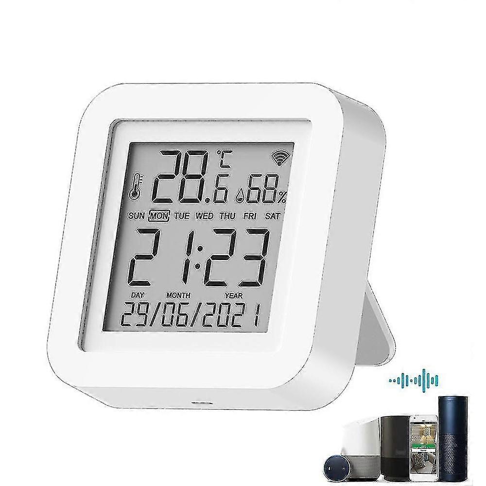 Wifi Temperature Humidity Sensor Intelligent Thermometer With Display