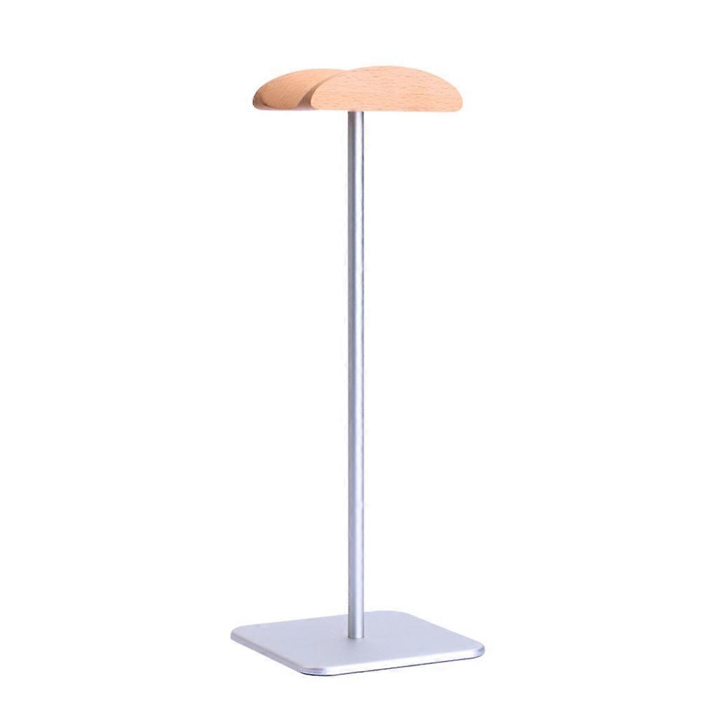 Wood Headphone Stand for Creative Display Holder Saving Space with Solid Base