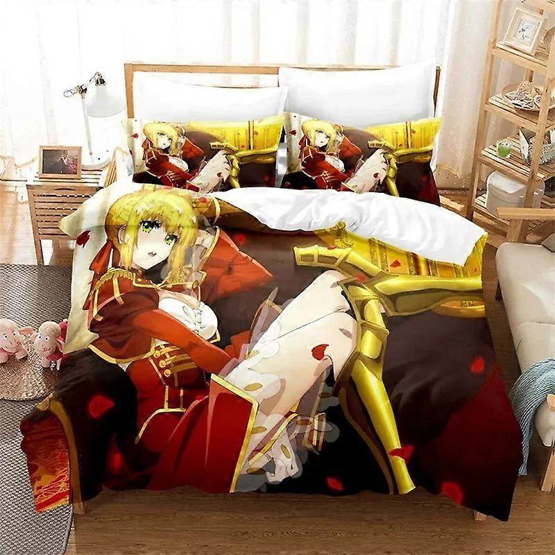 f1104 Lençóis FATE Nero Conjunto de Cama, Capa de Edredom Edredom Conjunto de Cama Capa de Colcha Fronha, King Queen Twin Size Meninos Meninas AdultosLençóis Rt1104