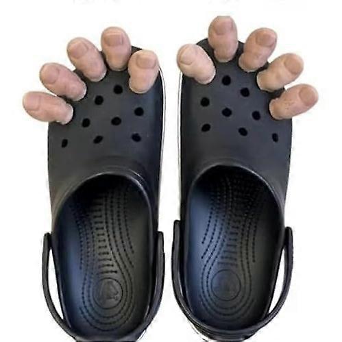 بيلي كبير اصبع القدم التماسيح سحر مع الشعر 3D مضحك اصبع القدم الأحذية سحر DIY شخصية زخرفة الأحذية للنساء الرجال الأطفال