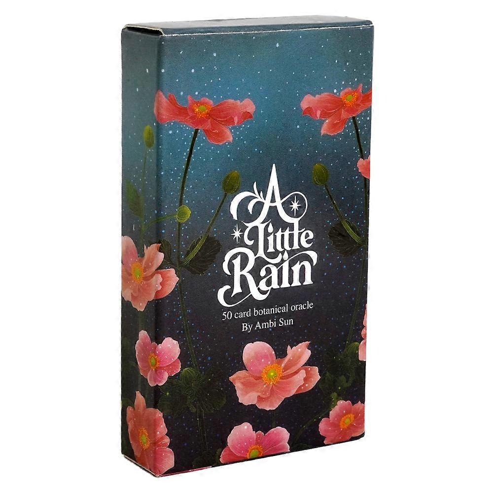 2023 New A Little Rain Botanical Oracle Deck 52 Unique Beautiful Botanical Illustrations Card Love Oracle Cards Tarot