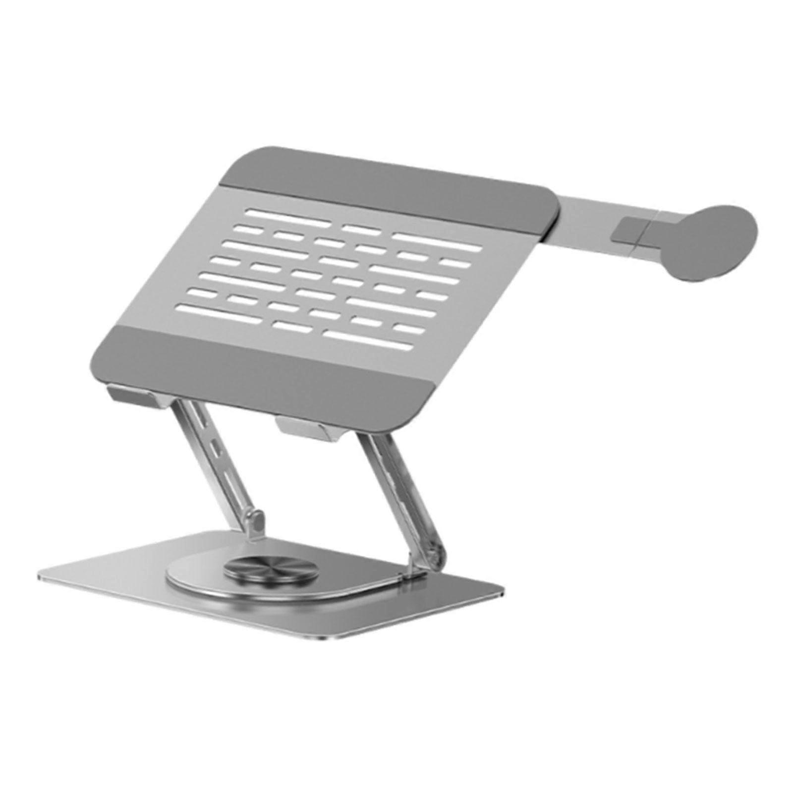 Foldable Laptop Stand Wide Base W/ Non-slip Silicone Notebook Computer Stand