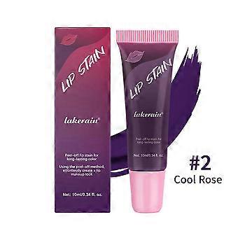 Lakerain Velvet Matte Lip Stain Peel Off Kit, langanhaltend, wasserfest, rosa Dose