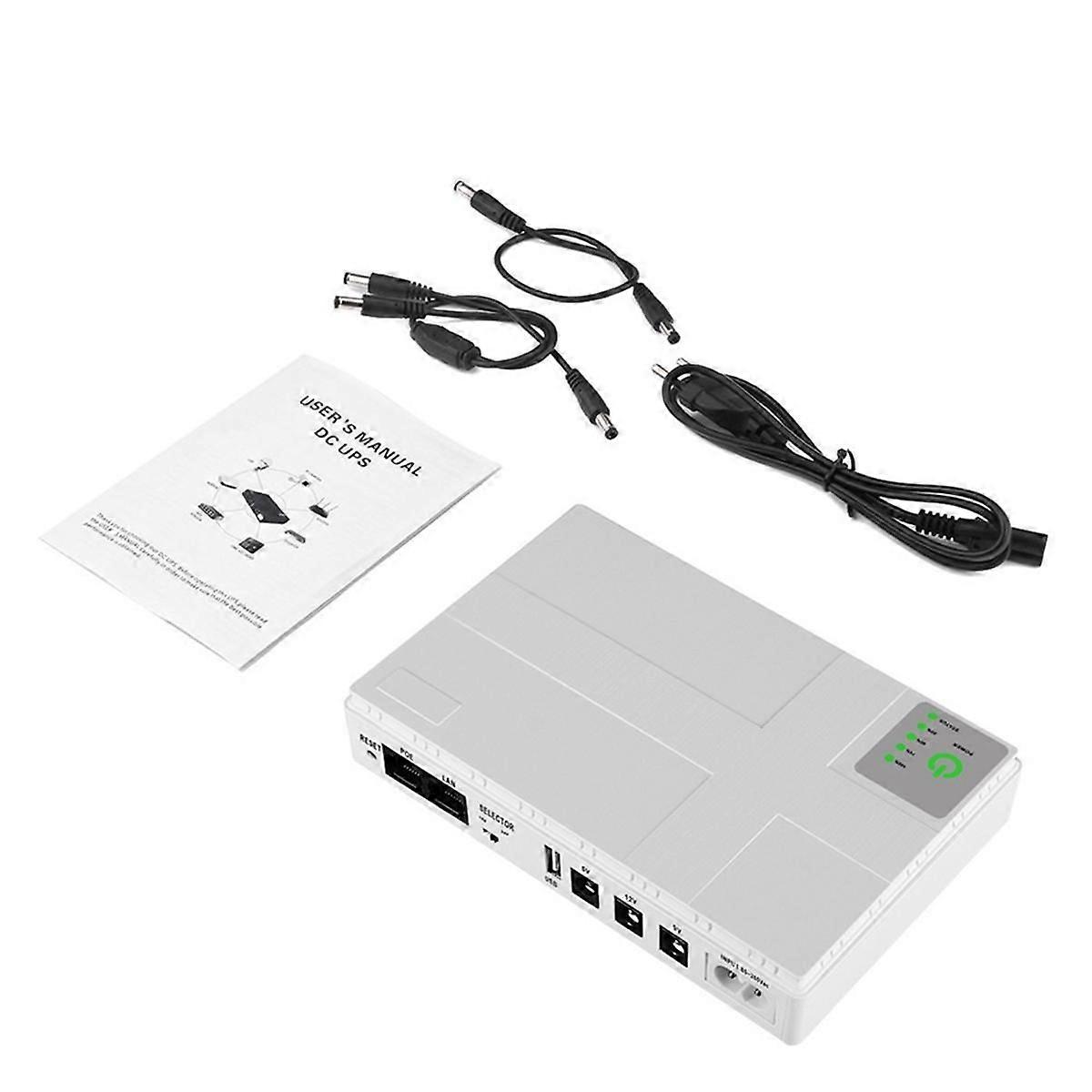 USV Unterbrechungsfreier Stromversorgungsrouter DC Multi-Port mit POE Optischer Cat-Handy-Switch Mini R