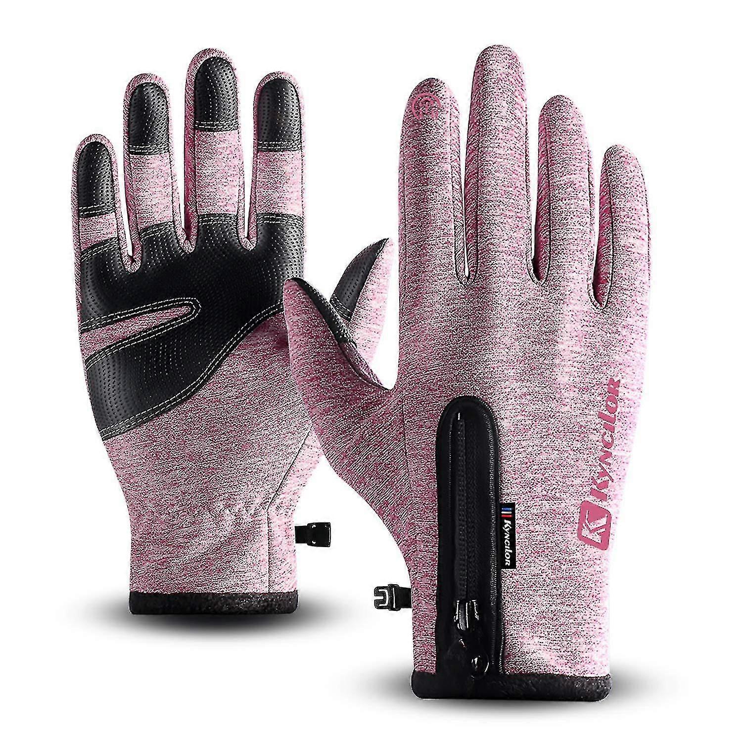 Touchscreen Handsker Cykelhandsker Løbehandsker Vinter Varme sportshandsker Mænd Kvinder Vindtætte Vandtætte Vinterhandsker til cykling, vandreture, skiløb