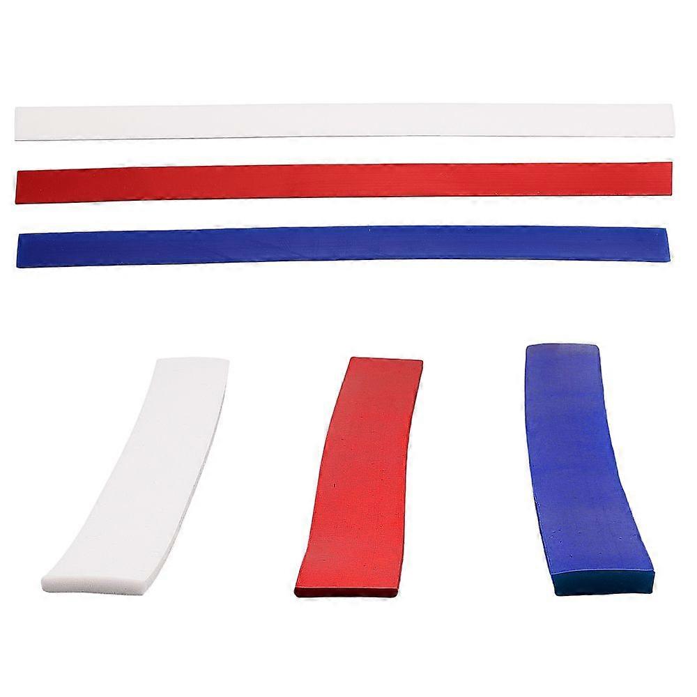 Silicone Rolling Strip Set for Independence Day Mixed Color 460~470x25x2~5.5mm 6pcs/bag
