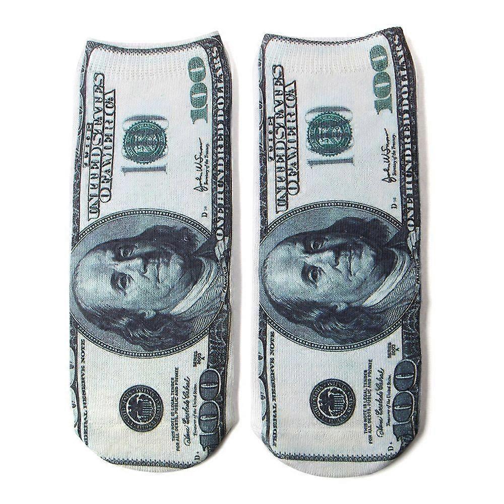 Funny Cool 3D Print Pattern Novelty Crew Tube Socks(5pcs)