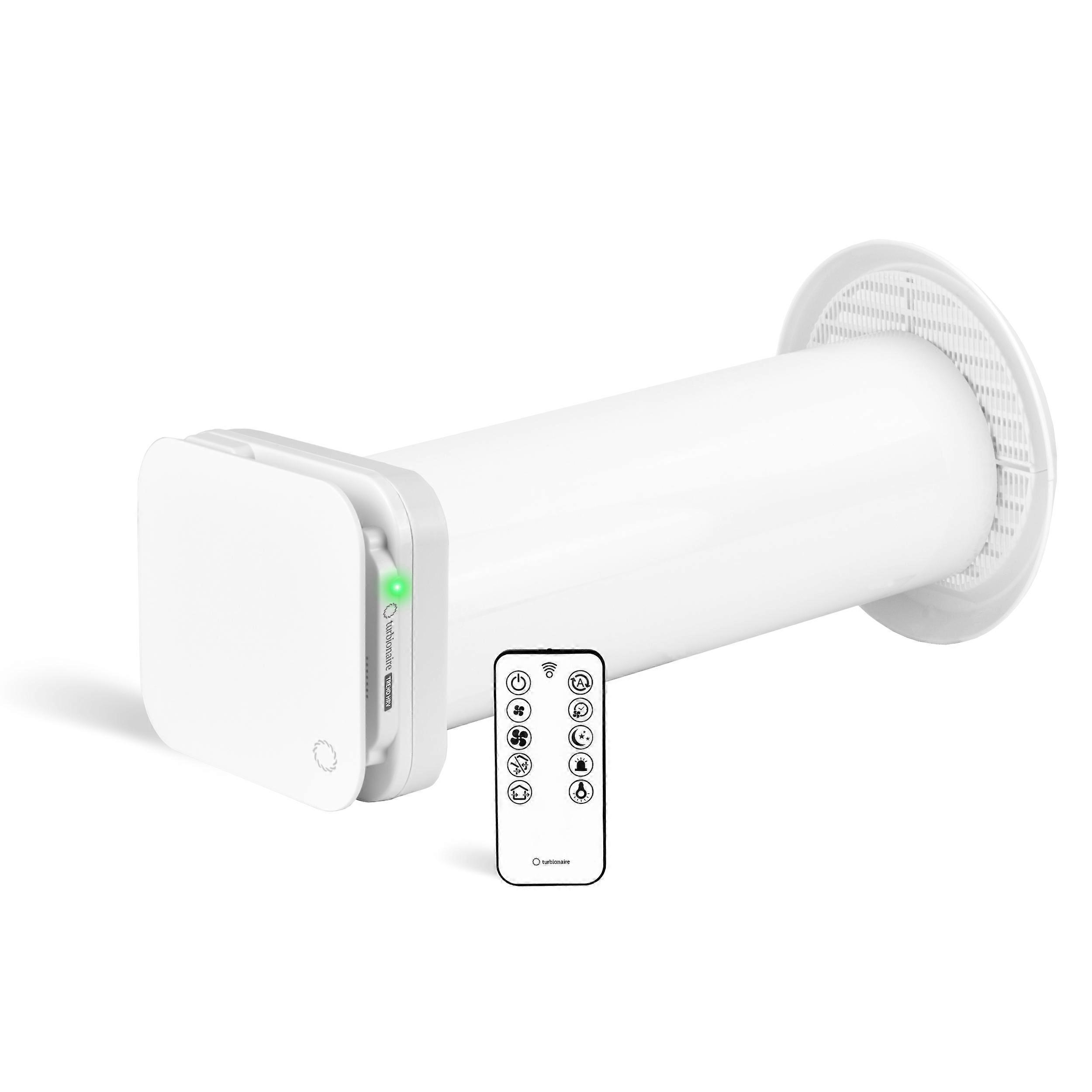Turbionary trend HRV fan 100 WM - continuous ventilation - heat exchanger - dust filters