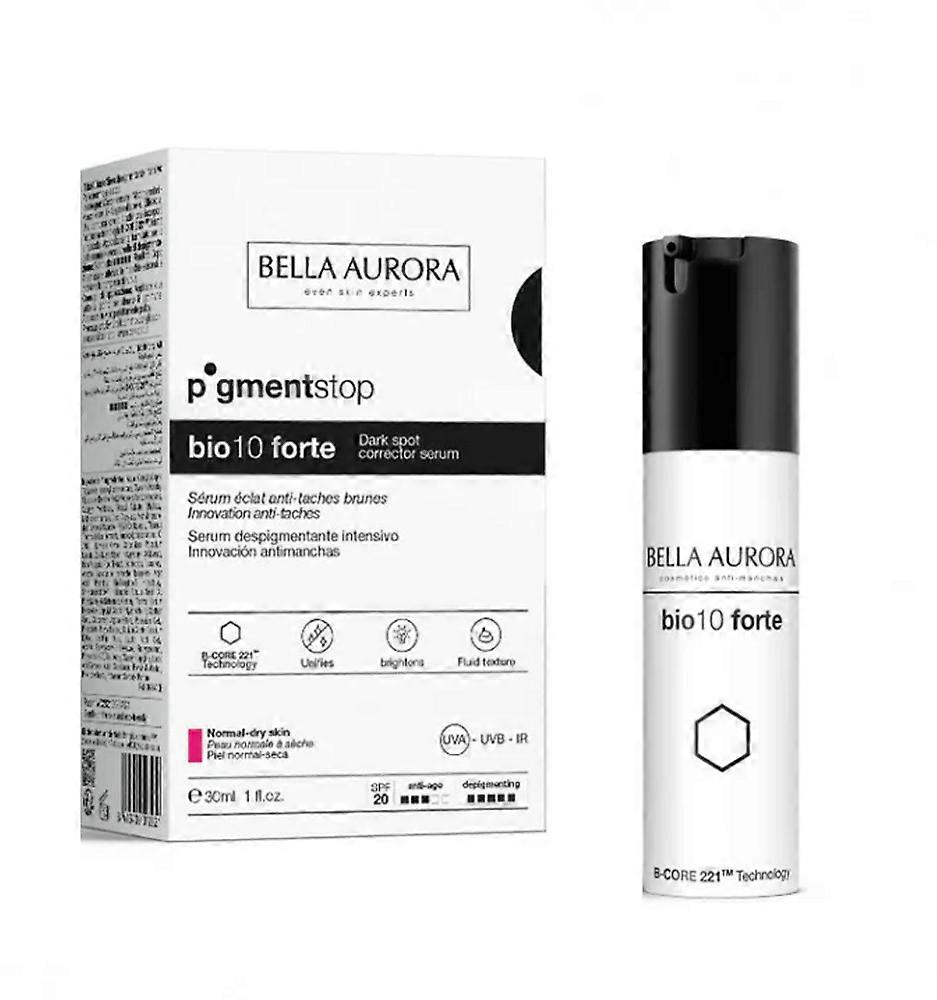 Bella Aurora BIO10 Forte Anti-Dark Spots facial serum against pigmentation for sensitive skin, SPF20+, 30 ml
