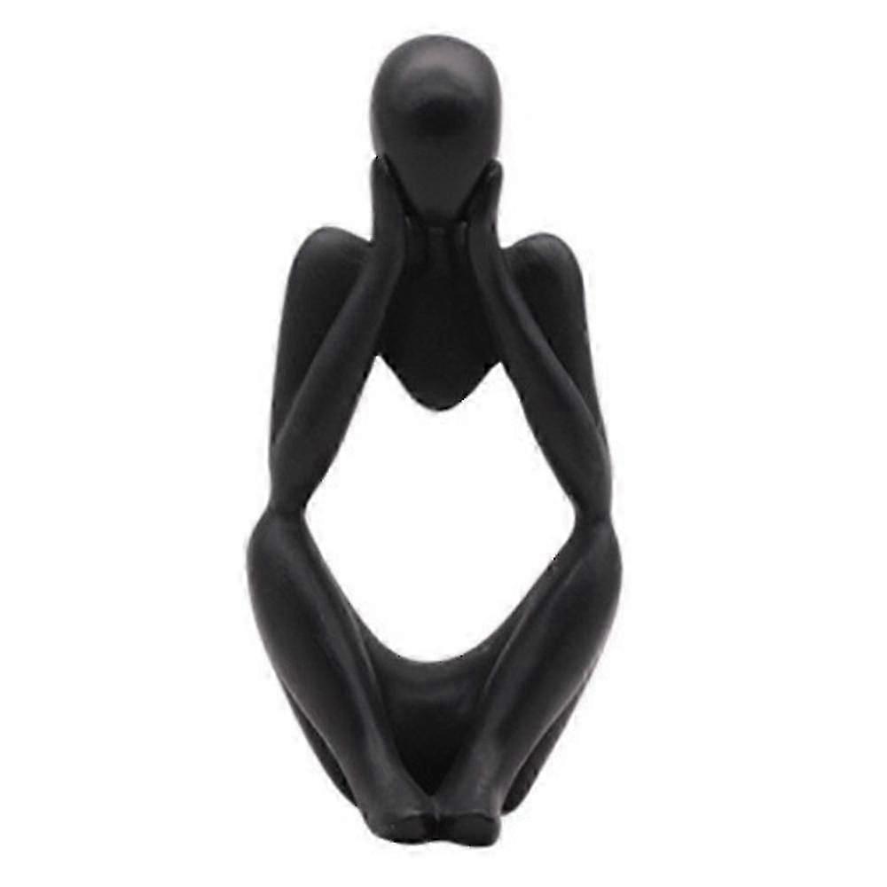 The Thinker Resin Statue Abstract Figure Art Sculpture Crafts Ornament Home Decor