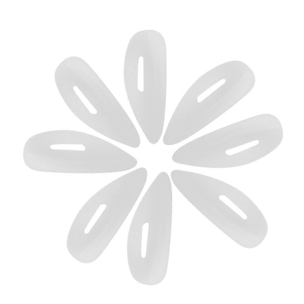 8pcs Silicone Eyelash Perming Pads Eyelashes Curling Styling Arc Patch (White)