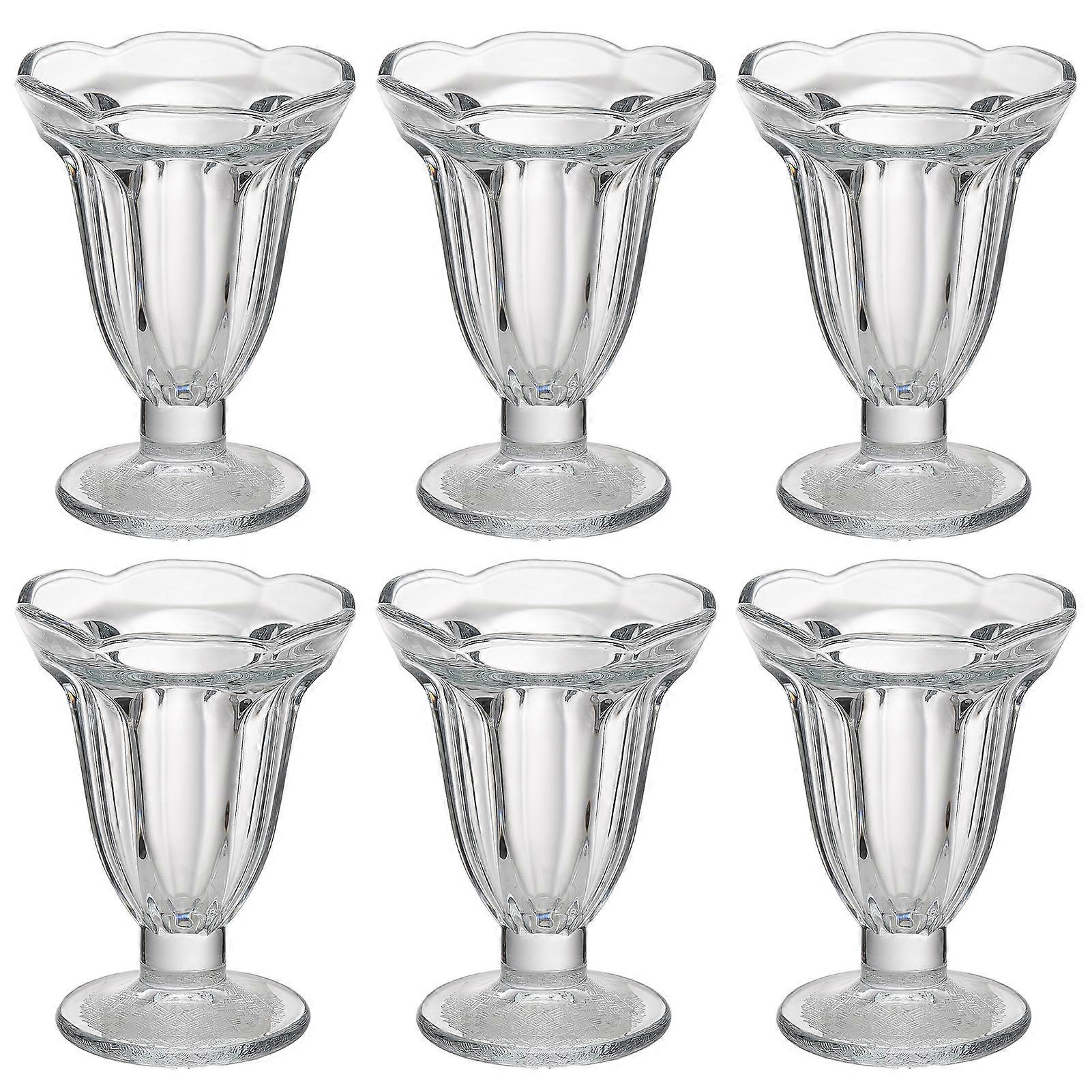 Frozen yogurt cups for serving various desserts such as fruit salad, parfait