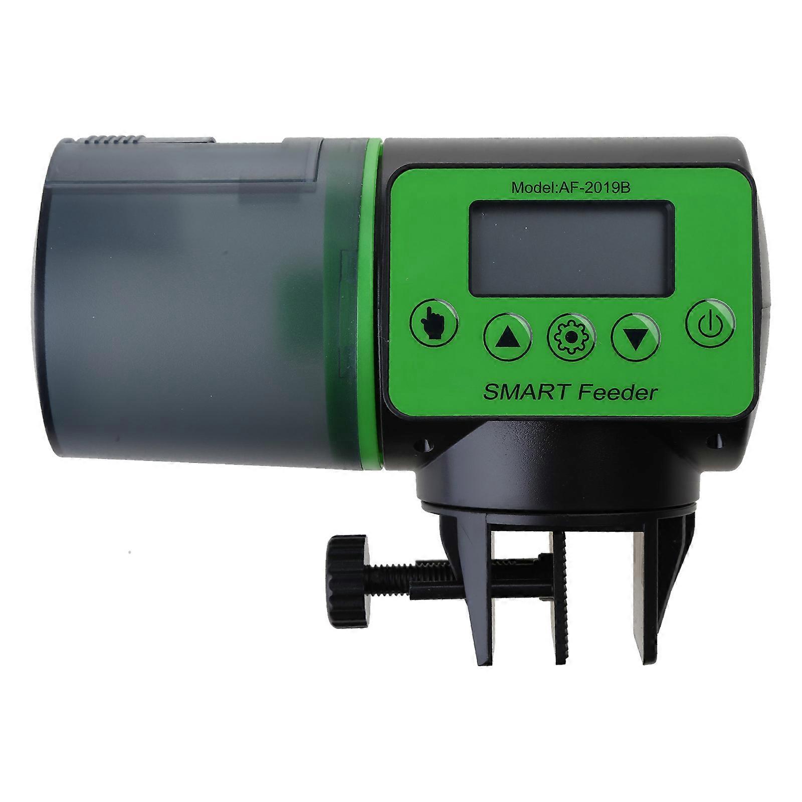 Automatischer Futterautomat für Aquarien, elektrischer Fischfutterautomat mit Zeitschaltuhr für Flockenfutter, Pellets und Pulverfutter, mehrfarbig