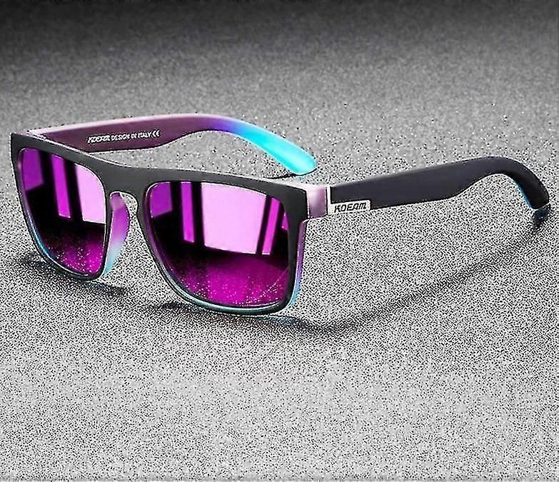 Mirror Polarized Men Ultralight Frame Square Sport Sun Glasses