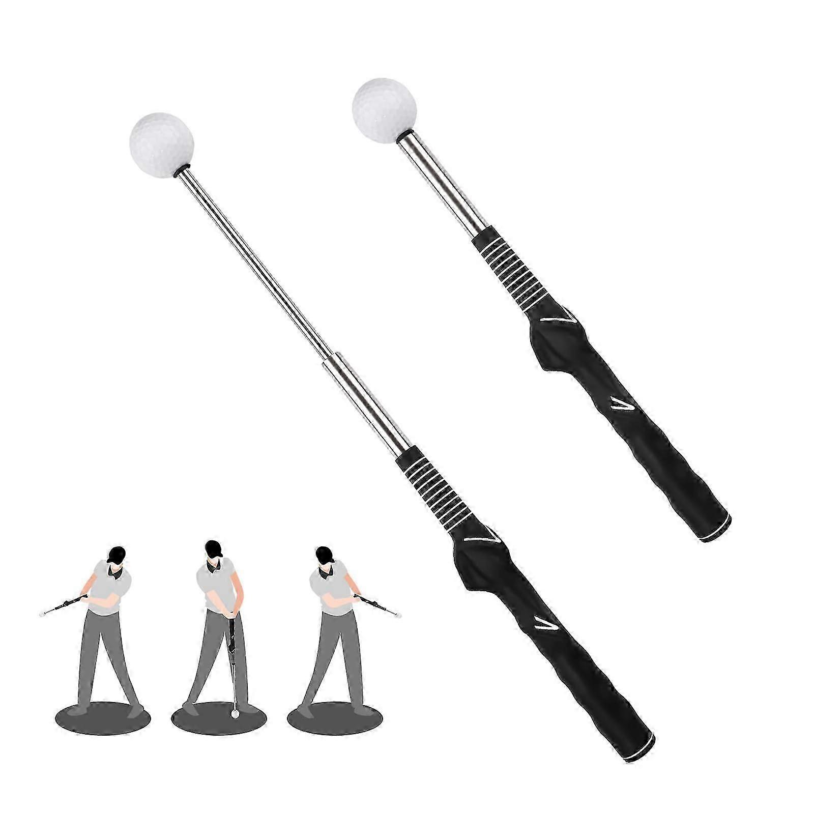 1pc Retractable Golf Training Aid, Practical Swing Trainer Portable Golf Grip Training Aid Stretchable Golf Alignment Sticks