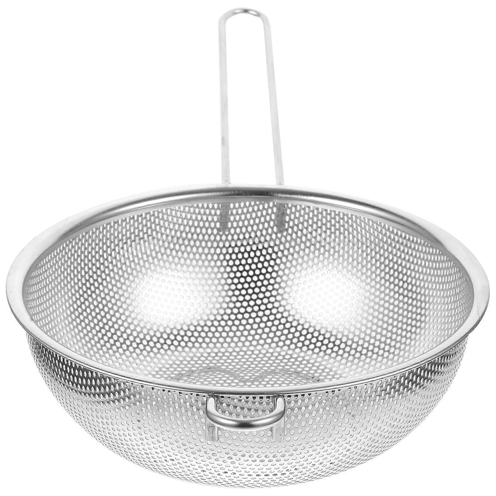 Deep Fry Basket Strainer With Handle, Fine Mesh Stainless Steel Colander For Rice And Kitchen Use