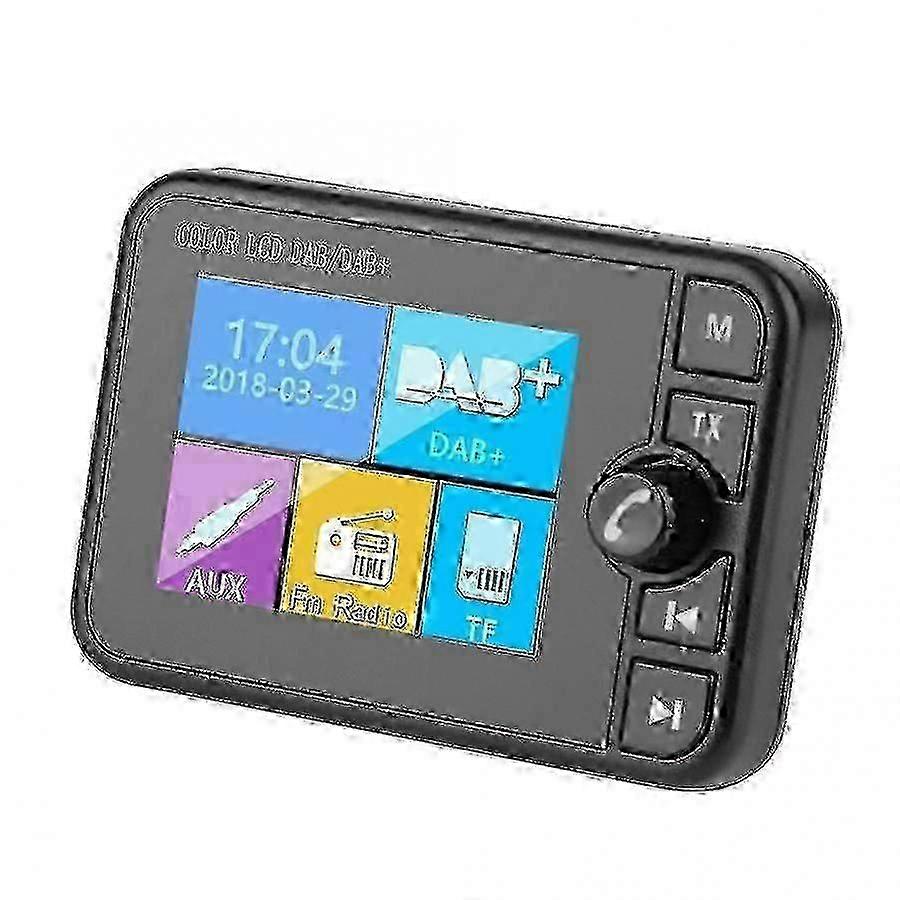 Dab Radio Receiver In Car Stereo Sound Digital Signal Broadcast Adapter Dab+ Antenna Bluetooth-Compatible Mp3 Fm Transmitter