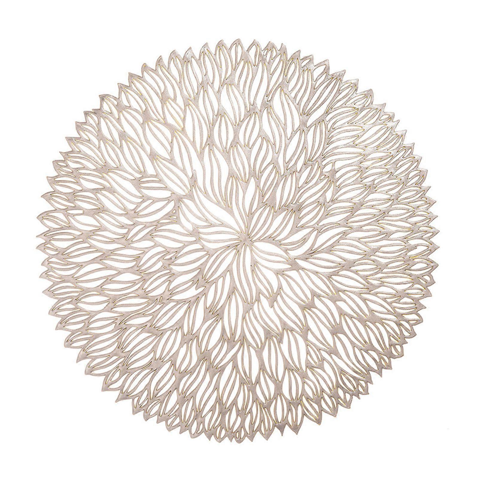 Qinghai Heat Insulation Placemat Non-Slip Coaster Table Mat PVC Cup Pads for Dining Table High Temperature Resistant Hollow Pattern Kitchen Essentials