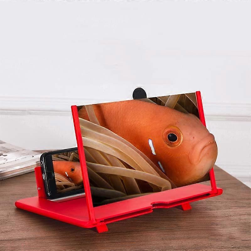 Pull-out Mobile Phone Screen Magnifier 3D Video Desktop Mobile Phone Holder 12 inch