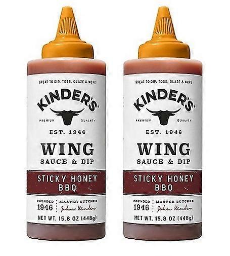 Kinder's Wing Sauce & Dip Sticky Honey BBQ 2er Pack