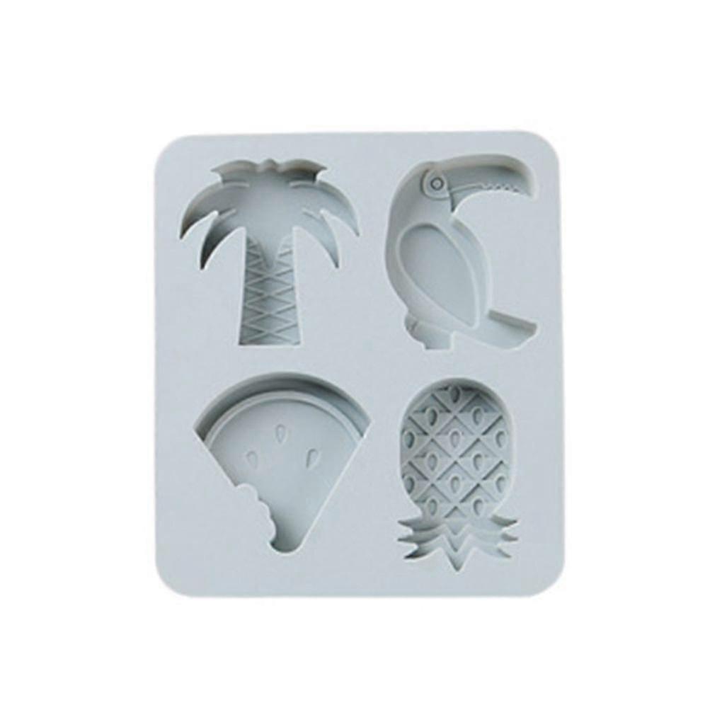 4 Slots Fruit Shaped Pudding Jelly Ice Block Mold Cake Chocolate