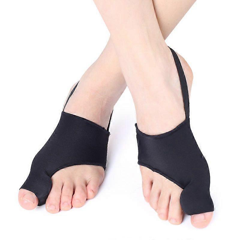 Bunion Braces, Effective Orthopedic Bunion Braces with Big Toe Separator Pain Relief, Hallux Valgus, Bent Toes biackL