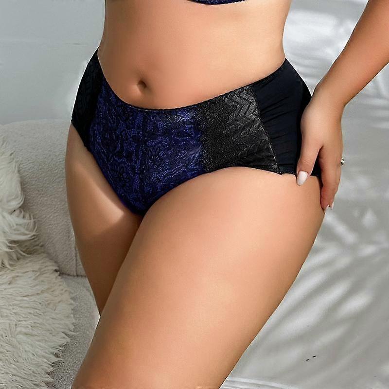 Middle Waist Lace Floral Print Plus Size Panties Women Big Size Briefs Intimates Female Underwear 0Xl 1Xl 2Xl 3Xl 4Xl 5Xl 6Xl