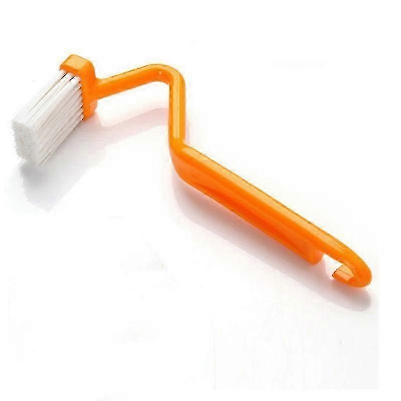 3pcs Toilet Corner Cleaning Brush Curved S Shape Handle (Random Color)