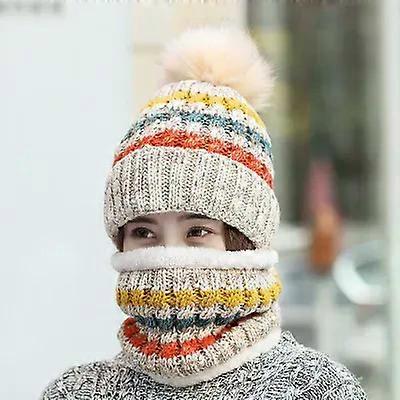 Femei simple tricotat pălărie femei de înaltă calitate Iarnă fete minge de schi pălărie pompoane cald cagulă tricotat pălării eșarfă