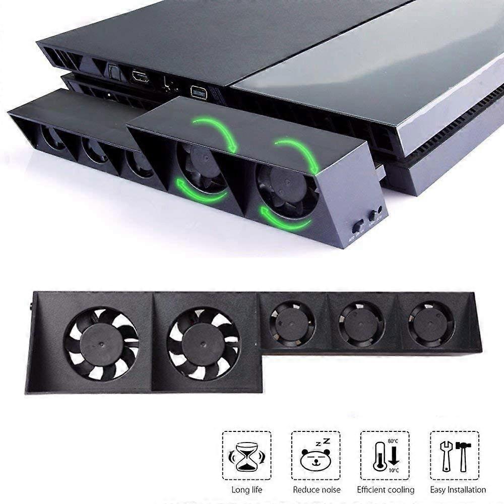 PS4 Cooling Fan, USB External Cooler PS4 host cooling fan Temperature Control Cooling Fans for Playstation Gaming Console