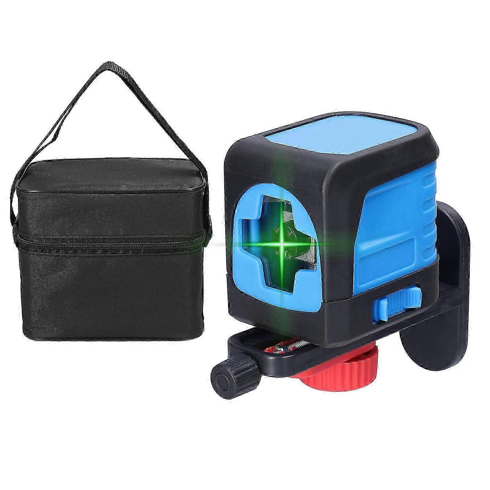 2 Green Lines Laser Level Vertical Horizontal Lines 4 Self-leveling Leveling Tool for Ceramic Tile Laying Door Window Partition