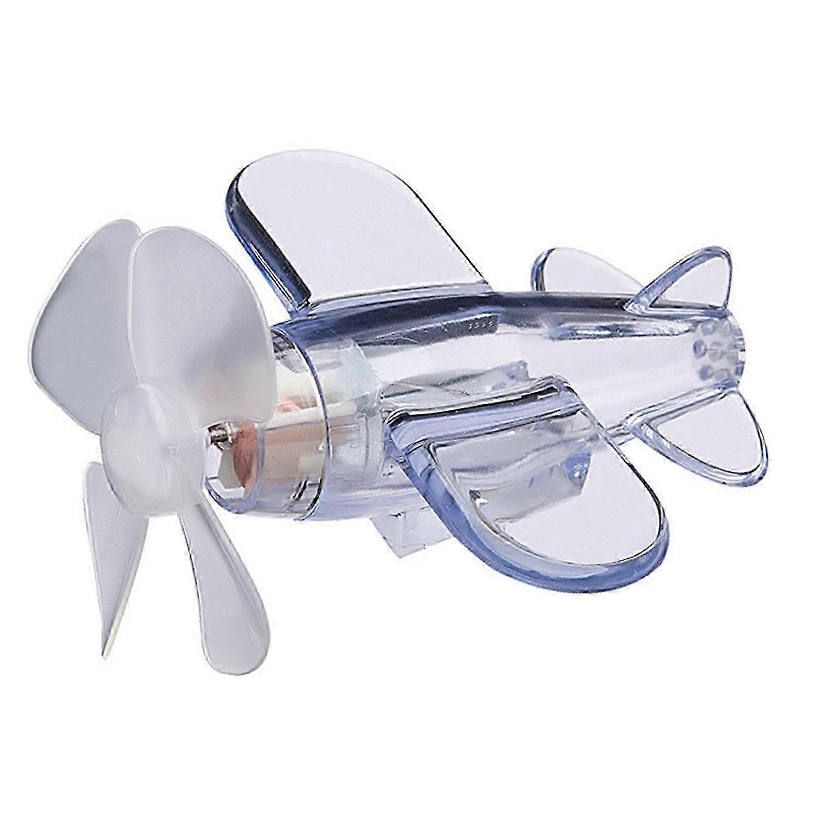 Wind Up Airplane Toy With Trace-less Adhesive Small Airplane for Indoor Outdoor