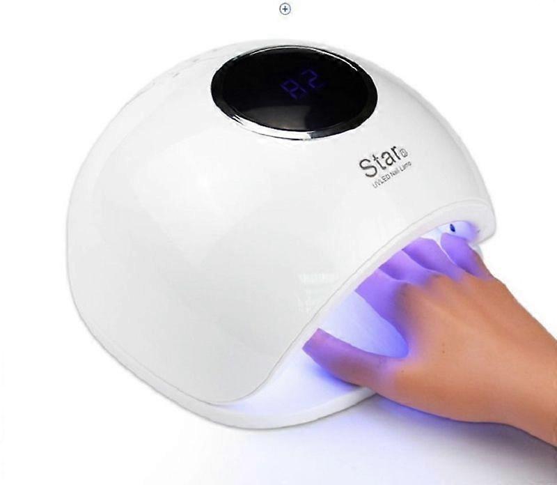 UV LED Nail Lamp 72W Professional Nail Dryer with LCD Display and Automatic Sensor 4 Timer Settings