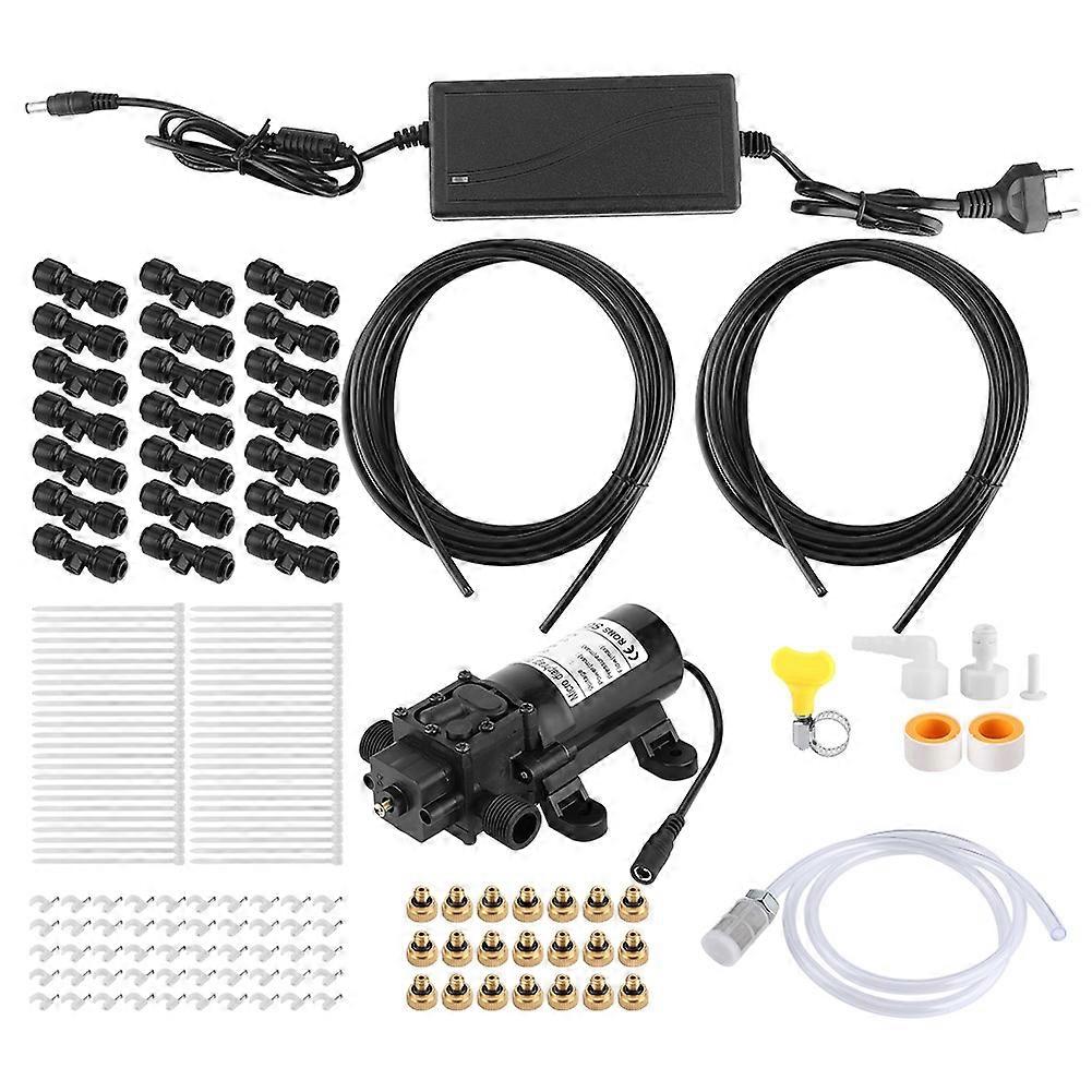 Household Electric Low Pressure Spray Cooling System 15M 21-Nozzle EU Plug 110-240V Adjustable Mist System