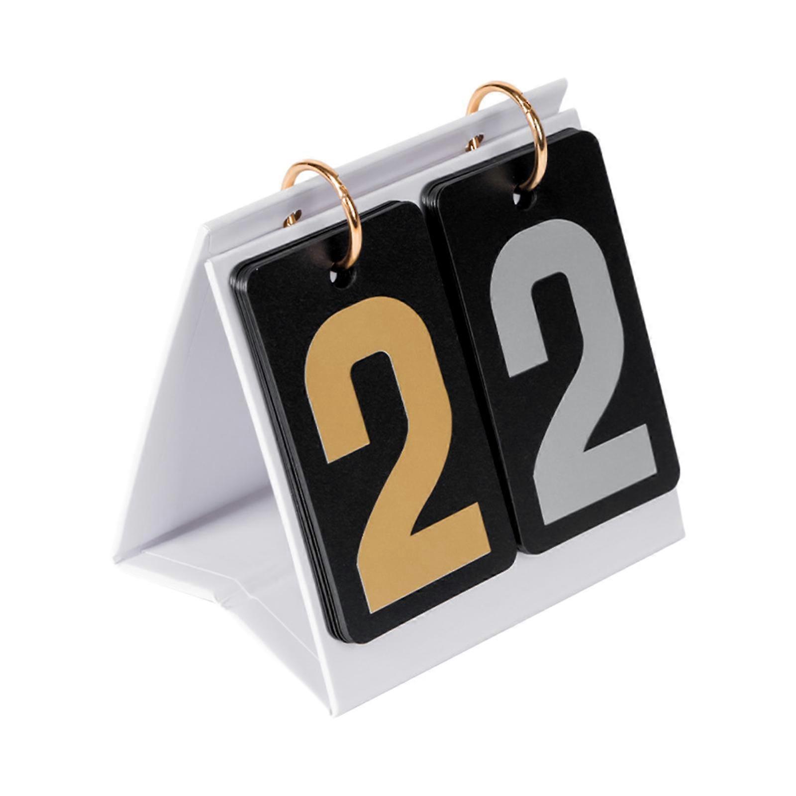 Flip Scoreboard for Card Game Manual Score Flip Cards Desktop Score Counter