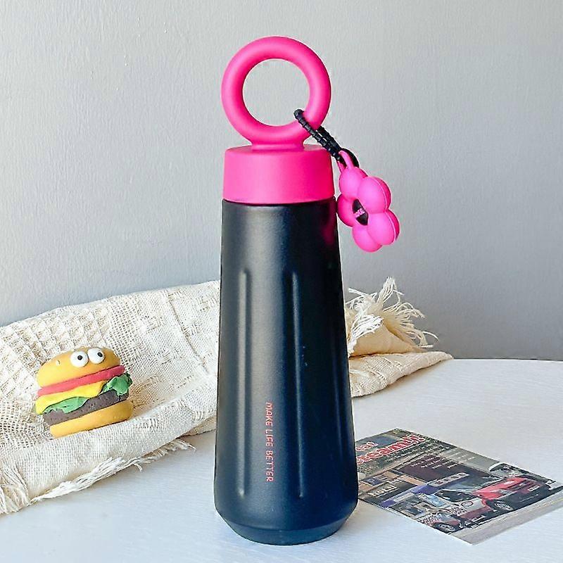 15oz Water Bottle,Slim Water Bottle,Thermo Water Bottle-Black