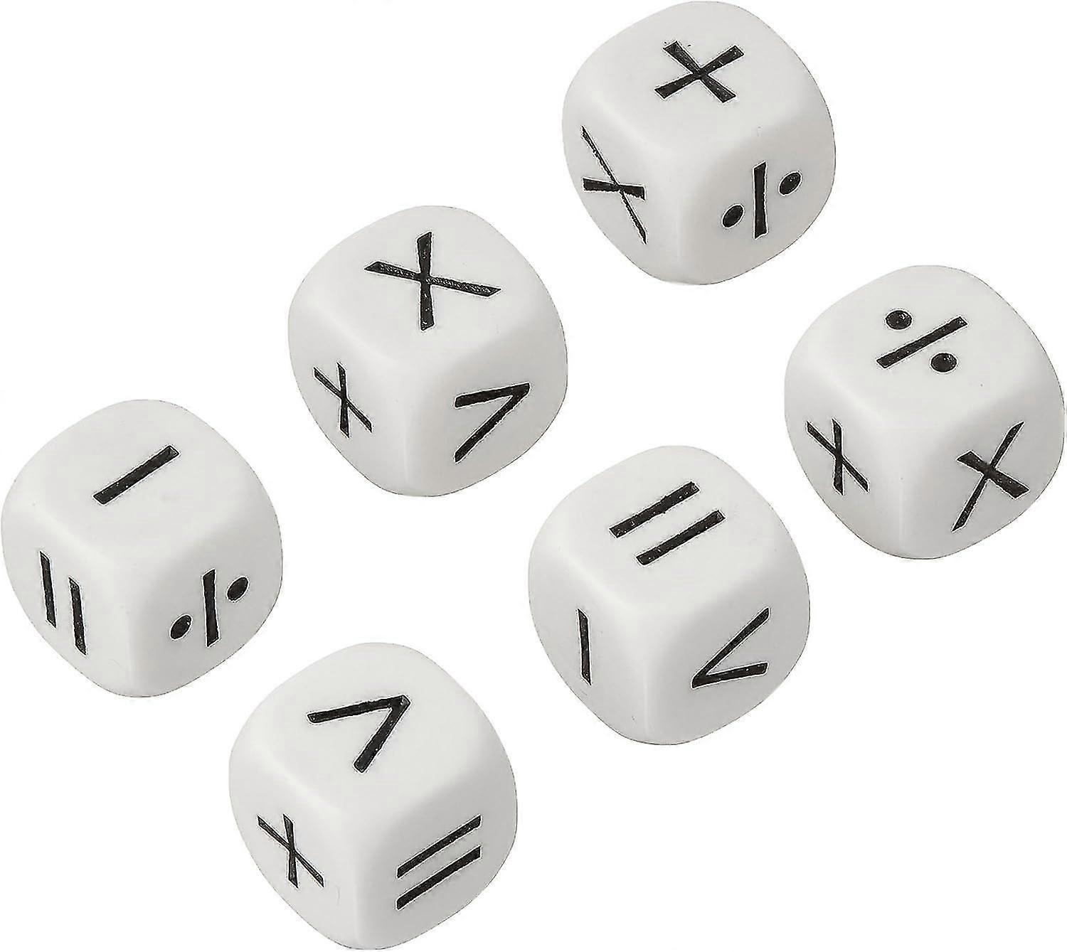 Dadi per operatori di giochi, accessori per l'apprendimento in classe, multicolore, standard (15 mm - 17 mm)