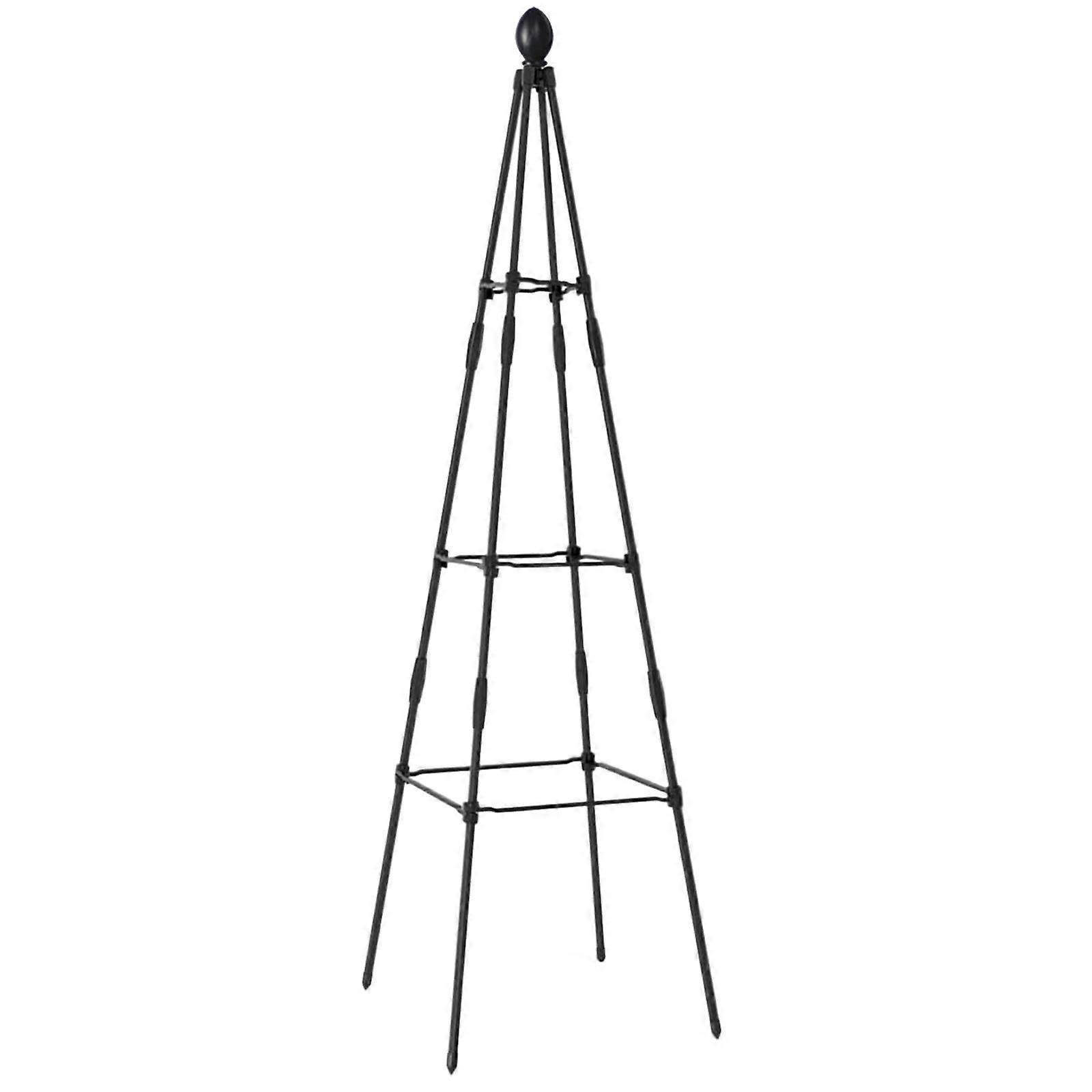 Lunghezza personalizzabile Palo di supporto per piante Lunghezza regolabile Paletto rampicante Bonsais Asta di fissaggio per uso domestico 120 cm Nero