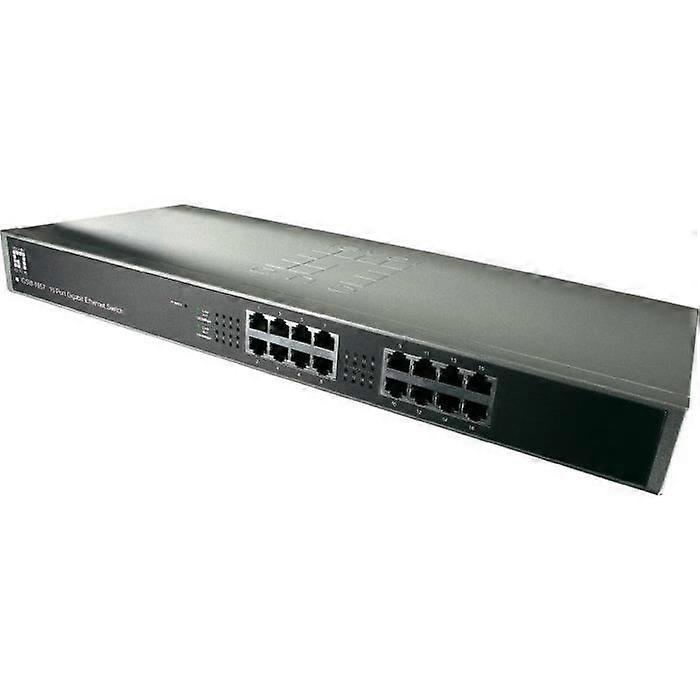 LEVELONE 19" 16 Port Gigabit Netzwerk-Switch...