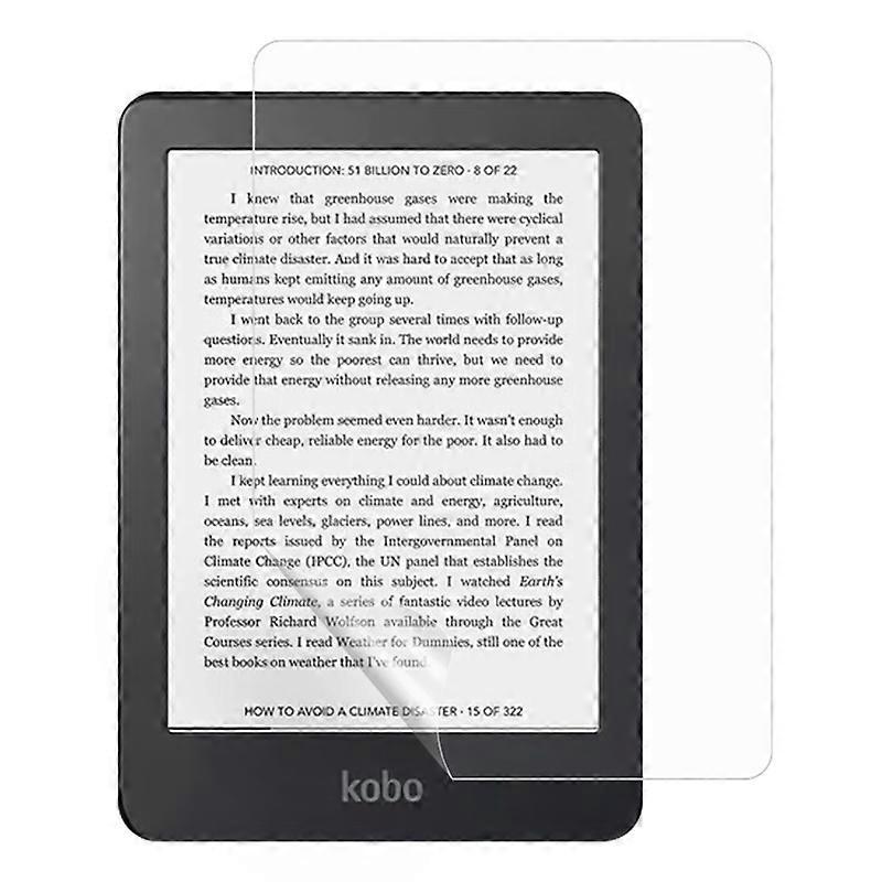 For Kobo Clara 2E E-reader Screenrotector High Definition Bubble-free Sensitive Touchrotective